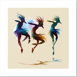 Dance In The Dust Storm Kokopelli Art Posters and Art